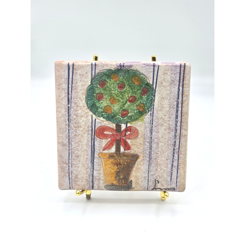 Vintage Italian Art Tile by Pianca - 6" Decorative Piece!
